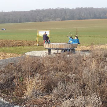 EU Mittelpunkt - geografisches Zentrum. Wo liegt der geografische Mittelpunkt der EU? - in Gadheim.